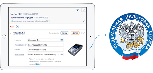 Регистрация онлайн-кассы в ФНС
